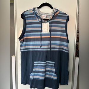 NWT xl Brittany sleeveless hooded tank top